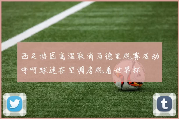 西足协因高温取消马德里观赛活动呼吁球迷在空调房观看世界杯
